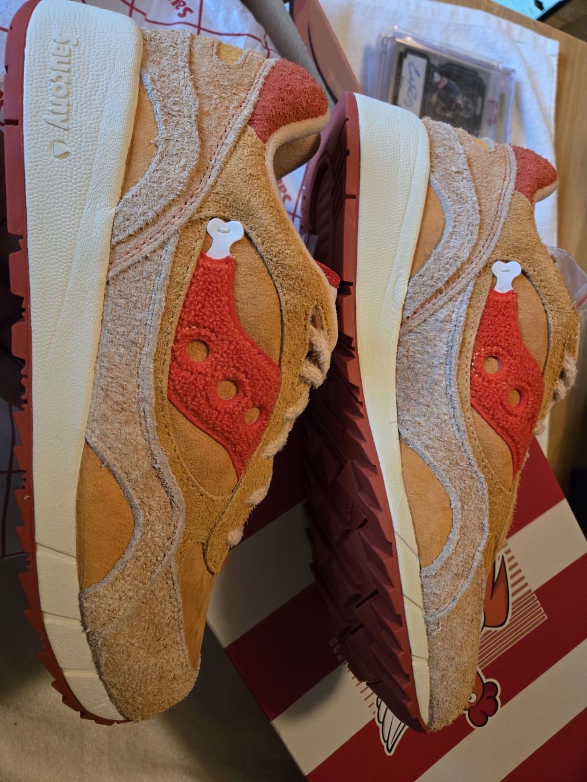 Size 10 - END. x Saucony Shadow 6000 Fried Chicken  New In Box 🔥 thumbnail 3