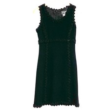 CHANEL 07A COCO Mark Tweed Sleeveless Dress P31338 Size 38 Black Women USED
