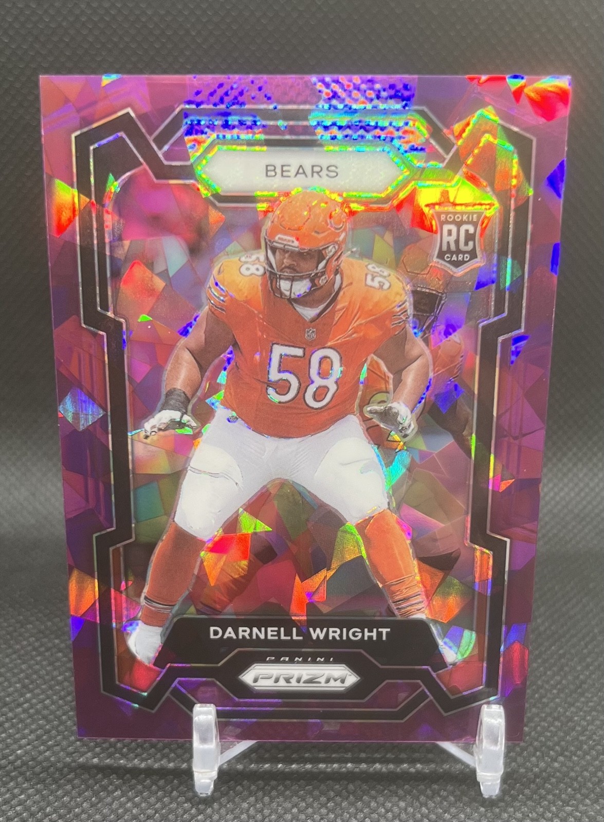 2023 Panini Prizm - Rookies Darnell Wright #313 Purple Ice Prizm /225 (RC)