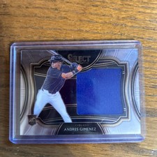 2021 Panini Select Horizontal Rookie Jumbo Swatches Andres Gimenez #HRJS-AG RC