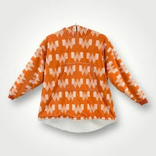 Whataburger Hoodie Blanket Mens Womens One Size Orange White Logo Pullover Cozy