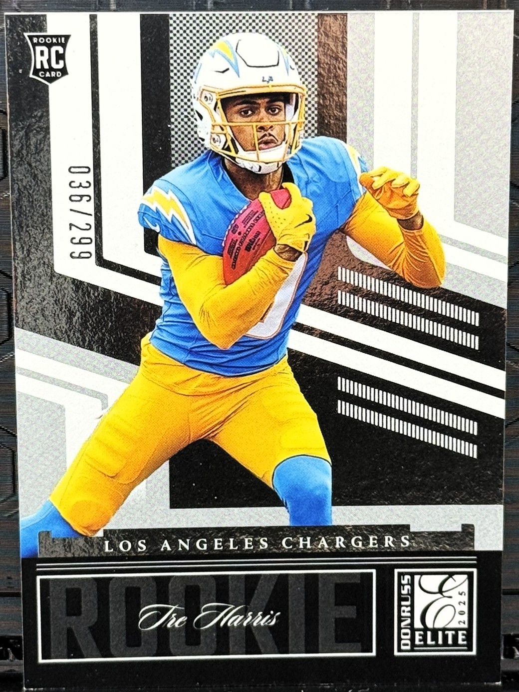 2025 Panini Donruss Elite Rookie #19 Tre Harris Aspirations /299 - Chargers RC!