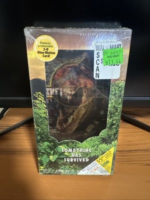 The Lost World Jurassic Park 1997 VHS Video New Factory Sealed 3D Motion Card