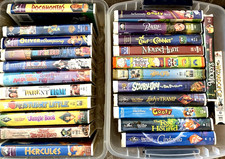 Lot Of 22 VHS Children's Movies Tapes- Disney Classic VHS  Plus Others