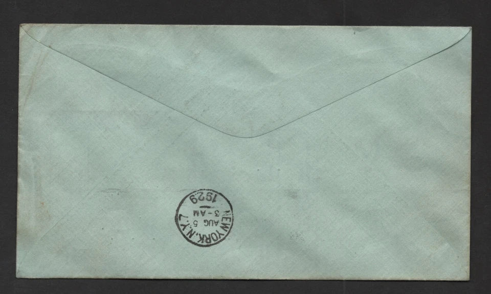 GERMANY 1929 U.S. GRAF ZEPPELIN COVER MIXED FRANKING GERMANY SCOTT #C37 & 4¢ U.S - Image 2 of 2