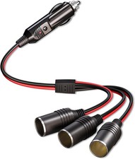 Car Cigarette Lighter Splitter 1 to 3 12V 24V Power Charger 3 Way Socket Splitte