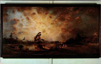 Sunset on the Bayou 1925 George Inness Jr. Florida Art Postcard