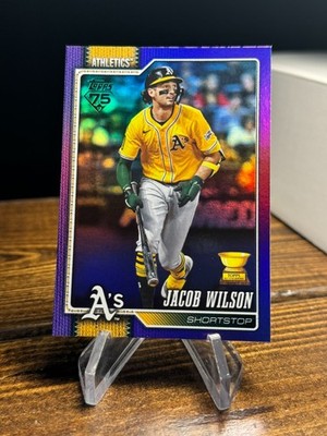 2026 TOPPS PURPLE JACOB WILSON ROOKIE CARD #240 120/250 ATHLETICS