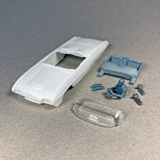 63 Ford Thunderbird Ho Slot Car Body Kit With Full Interior Unpainted White