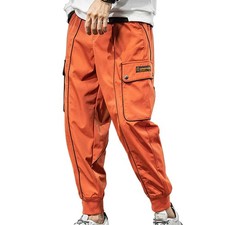 Streetwear Hip Hop Cargo Joggers Pants for Men Casual Pants Loose Multi-Pocke...