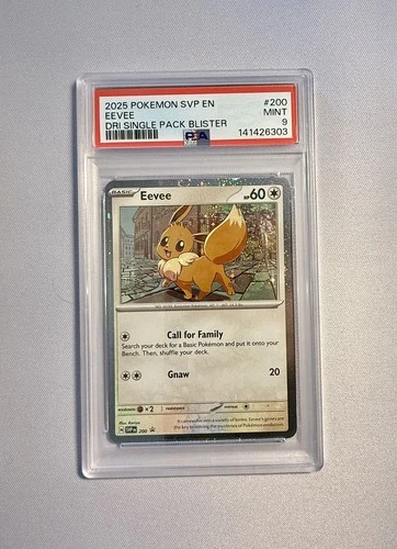 Pokemon Eevee #200 Cosmos Holo Destined Rivals Black Star Promo - PSA 9