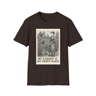 Gothic Humor Edward Gorey style Evil Garden Gardening T-Shirt Plant Lover Gift