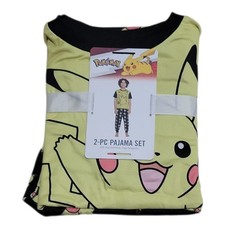 Character Boys 2-Piece Short Sleeve Top Jogger Pajama Set Pokemon, 4