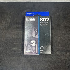 Epson 802 Black Ink Cartridge High Yield T802XL120 Genuine Sealed EXP 03/2022