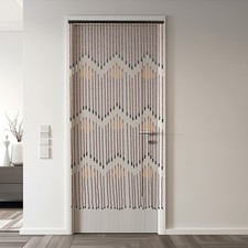 Perlenvorhang Fadenvorhang Türvorhang Balkon Quaste Gardine Deko 90x195cm