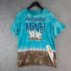 Disney Parks Finding Nemo Seagulls Mine Shirt Mens Large Blue Tie Dye 17150