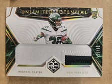 2021 Limited Unlimited Potential Spotlight /35 Michael Carter Rookie RC #UP-MC