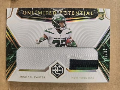 2021 Limited Unlimited Potential Spotlight /35 Michael Carter Rookie RC #UP-MC