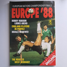 1988 EUROPEAN CHAMPIONSHIP ENGLAND OFFICIAL PROGRAMME