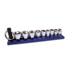  DDM400 VIM Tools VIM Tools 9-Piece DUAL DRIVE Metric Shallow Chrome Sockets Set