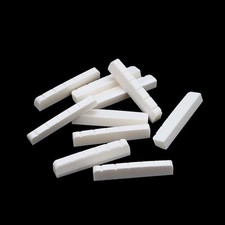 10Pcs 43mm Guitar Nut Slotted Bone Nut for 6 String Strat Tele Electric Guitar