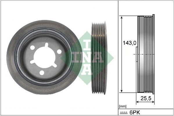Riemenscheibe Kurbelwelle Schaeffler INA 544 0145 10 FüR 206 Fiat Fiorino Qubo 2-image