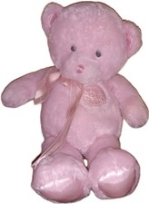 Pink "My First Teddy" Teddy Bear Soft Fuzzy Plush 11" Inches 