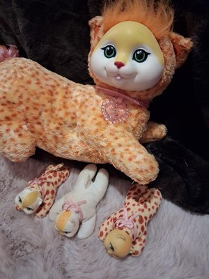 Kitty Surprise Orange Tabby Spotted Cat Cheetah 3 Baby Kittens In Pouch 2015