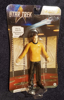 CAPTAIN JAMES T. KIRK - 5'' Bendable Posable / Classic STAR TREK NEW Bendy Figure