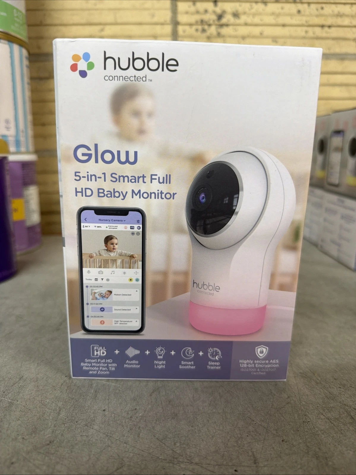 NEW Hubble Connected Glow 5-In-1 Smart Full HD Baby Monitor