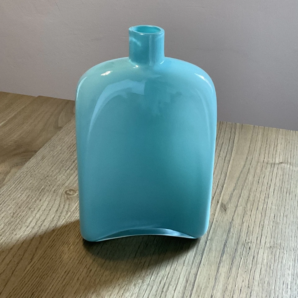 CARLO MORETTI Murano - rara bottiglia in vetro di Murano azzurro Tiffany - Immagine 3 di 4