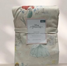 New Pottery Barn Kids Disney Princess Castles Full Queen Duvet Cover NWT