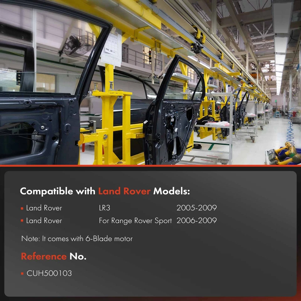 2 регулятора переднего стеклоподъемника с двигателем для Land Rover LR3 Range Rover Sport - Изображение 2 из 4