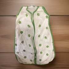 Aden Anais Cotton Muslim Green White Sleep Sack Sleeper Small 10-18 lb 0-6 mth