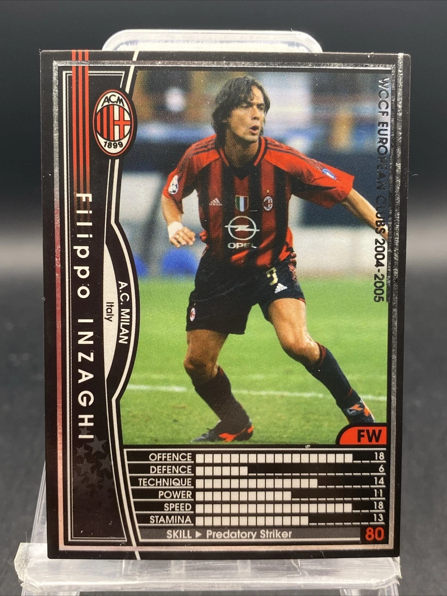 2004-05 Panini WCCF European Clubs - Filippo Inzaghi #157/224 for