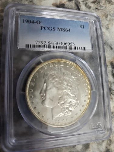 1904 O Morgan Dollar PCGS MS64 Better Date - Slight Rim Toning Front & Reverse
