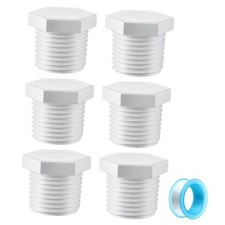 6 Pack RV Water Heater Drain Plug, 1/2" NPT Compatible with Atwood Leak