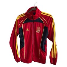 Vintage Adidas Spain Red  Yellow Full-Zip Track Jacket - unisex size S