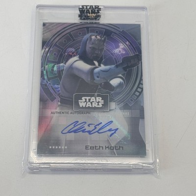 Star Wars Chris Edgerly as Eeth Koth A-CE Auto 2022 Topps Signature Series
