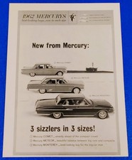 1962 Mercury Comet Meteor Monterey Print Ad Vintage Ford Styling Detroit History 1962 Mercury Comet Meteor Monterey Print Ad Vintage Ford Styling Detroit History