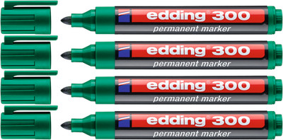 4x edding 300 Permanentmarker grün