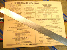 1967 Amc. Rambler Heavy Dutyfleet Equipment Standardsadjust Card 1967 Amc. Rambler Heavy Dutyfleet Equipment Standardsadjust Card