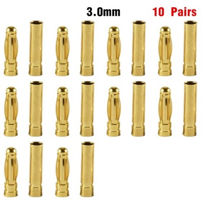 9IMOD 1/5/10Pair RC Bullet Connectors Male Female Banana Bullet Connector Plug