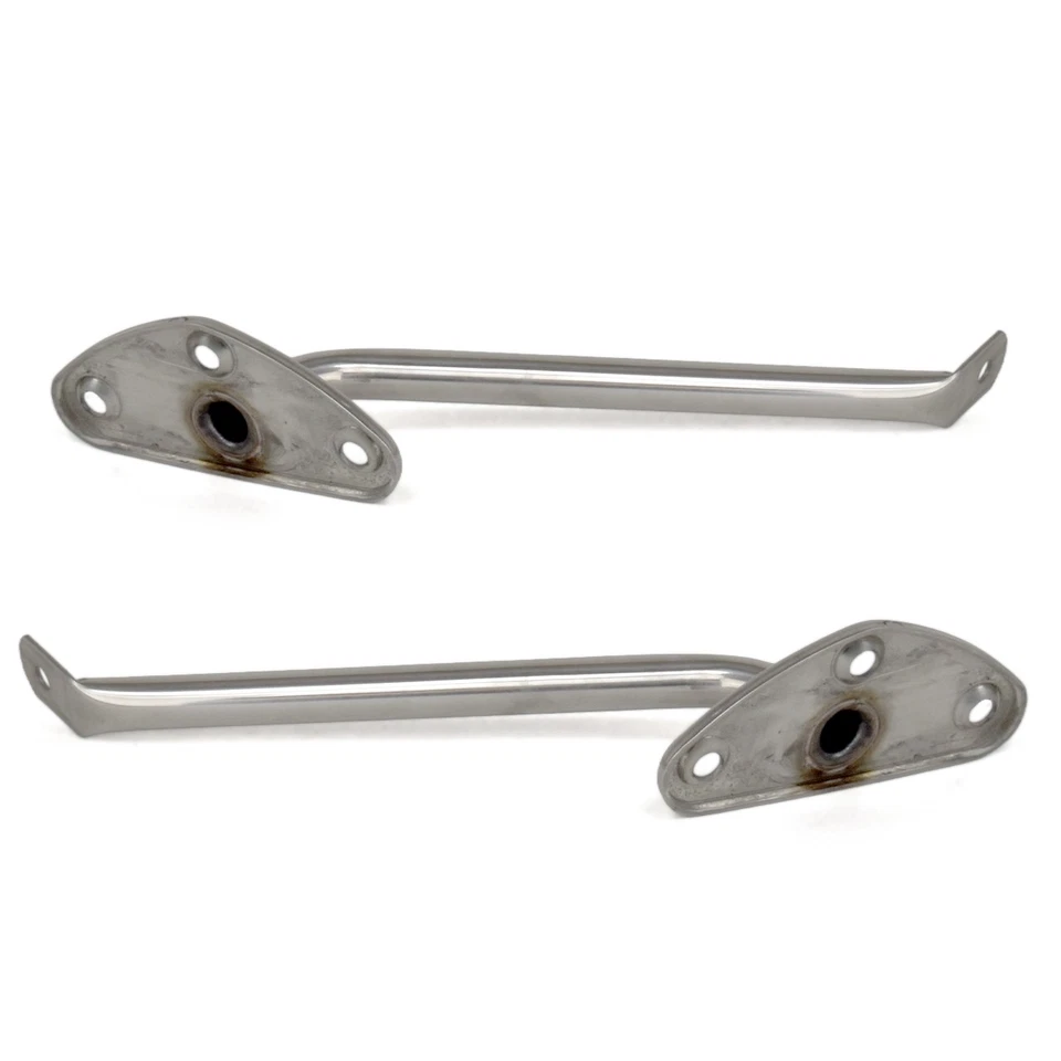 Par de soportes de espejo retrovisor exterior de acero inoxidable camioneta C20 1967-1972 Foto 3 de 3