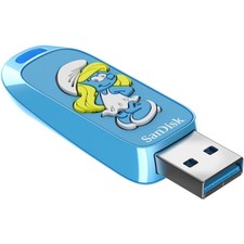 Clé USB SANDISK 256Go 3.2 Edition Schtroumpfette