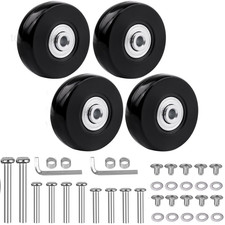 50mm x 18mm Luggage Suitcase Replacement Wheels, 50mmx18mm-3Axles