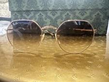 Ray-Ban Jack RB3565 Geometric Gold Frame Brown Gradient Lens Sunglasses Men