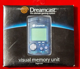 Sega Dreamcast Visual Memory Unit VMU Blue New With Wear MK50121