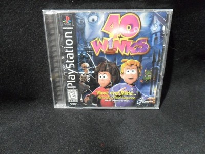 40 Winks (Sony PlayStation 1, 1999) PS1 CIB Black Label w/ Reg Card