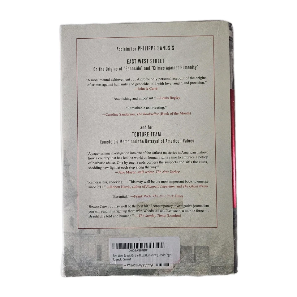 East West Street by Philippe Sands (Hardcover, 2016, Knopf) International... - Image 3 of 4